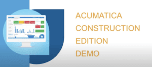 Acumatica Construction Edition Demo